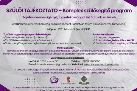 Sajátos nevelési igényű és fogyatékossággal élő fiatalok szüleit segítő program indul