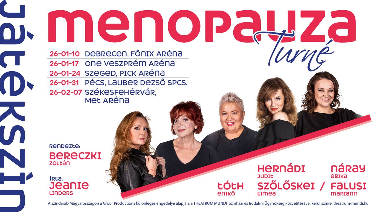 Jelentős kedvezménnyel lehet belépőt váltani a szombati Menopauza musicalre