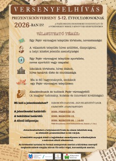 Prezentációs versenyre hív a könyvtár és a Honismereti Egyesület