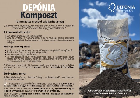 Kíváló komposzt zöldhulladékból - zsákos és ömlesztett formában is elérhető