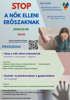 Stop a nők elleni erőszaknak! – február 18-án mindenkit várnak a programra