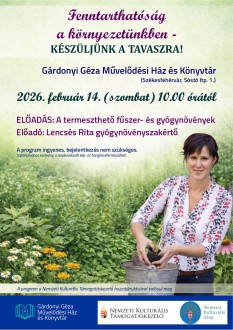 Fenntarthatóság a környezetünkben – készüljünk együtt a tavaszra a Gárdonyiban!
