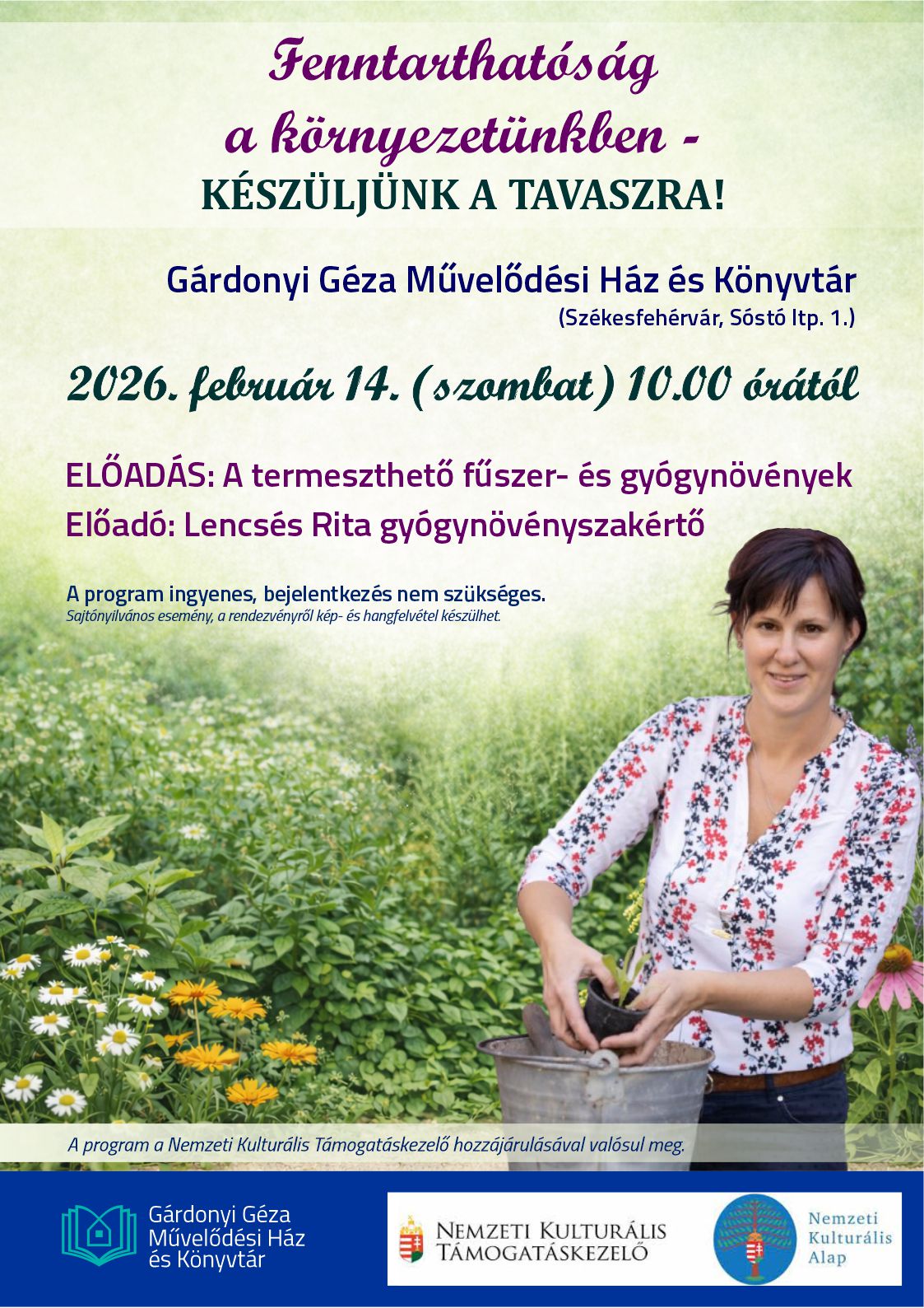 Fenntarthatóság a környezetünkben – készüljünk együtt a tavaszra a Gárdonyiban!