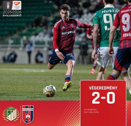 Küzdelmes mérkőzésen kétgólos vereséggel búcsúzott a Vidi a MOL Magyar Kupától