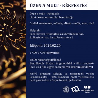 Február 20-án lesz a bemutatója az Üzen a múlt – Kékfestés dokumentumfilmnek
