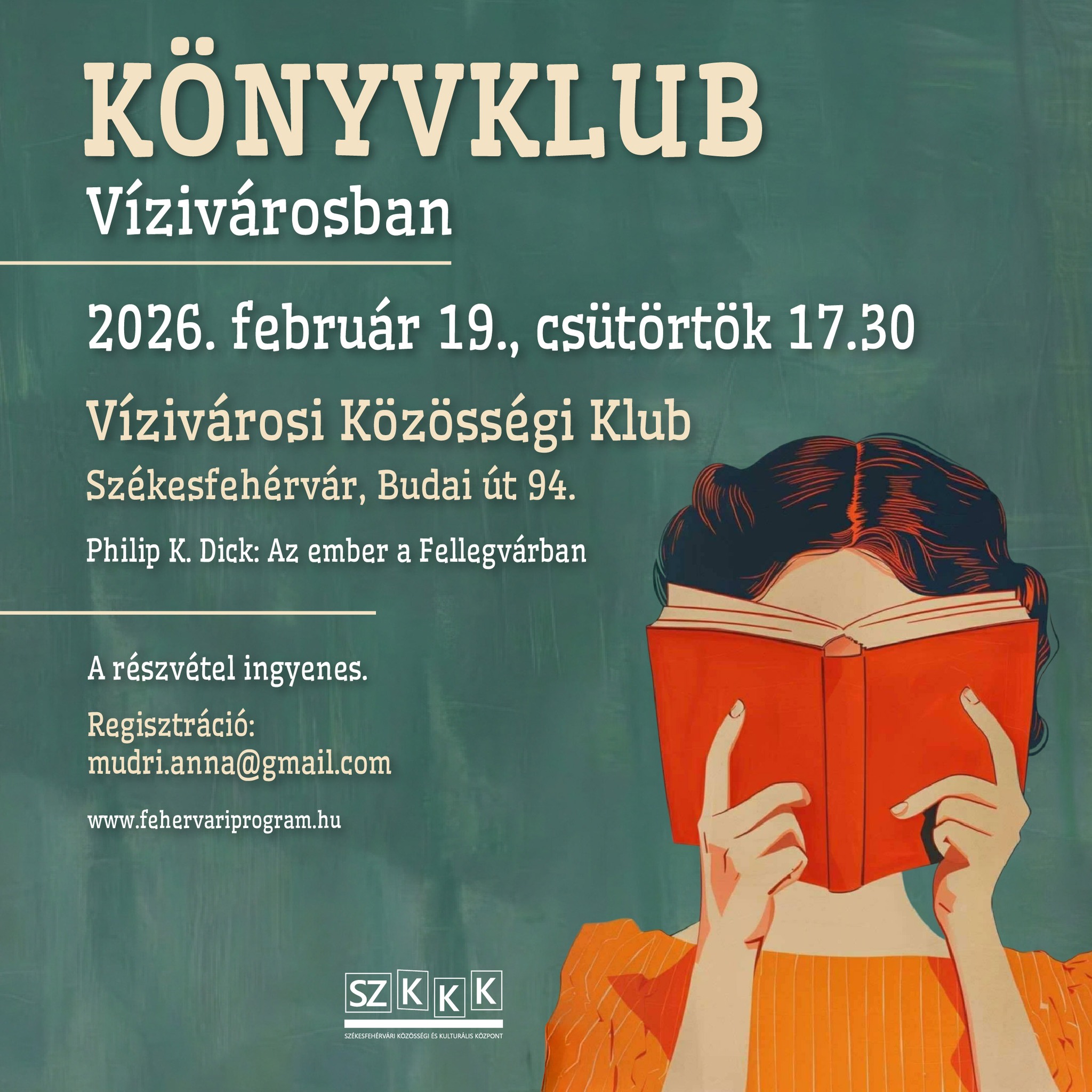 „Az ember a fellegvárban” - csütörtökön folytatódik a Könyvklub a Vízivárosban