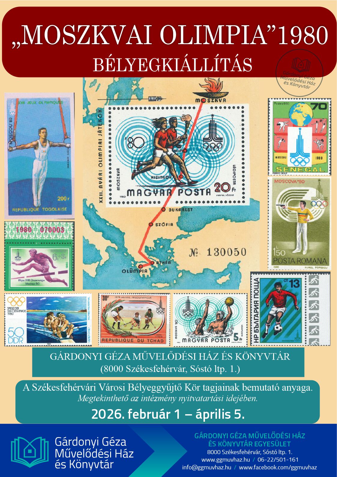 Olimpiai nosztalgia – bélyegkiállításra hív a Székesfehérvári Városi Bélyeggyűjtő Kör