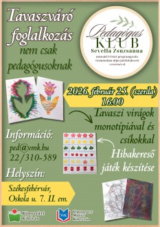 Tavaszváró foglalkozás – nem csak pedagógusoknak, szerdán a könyvtárban