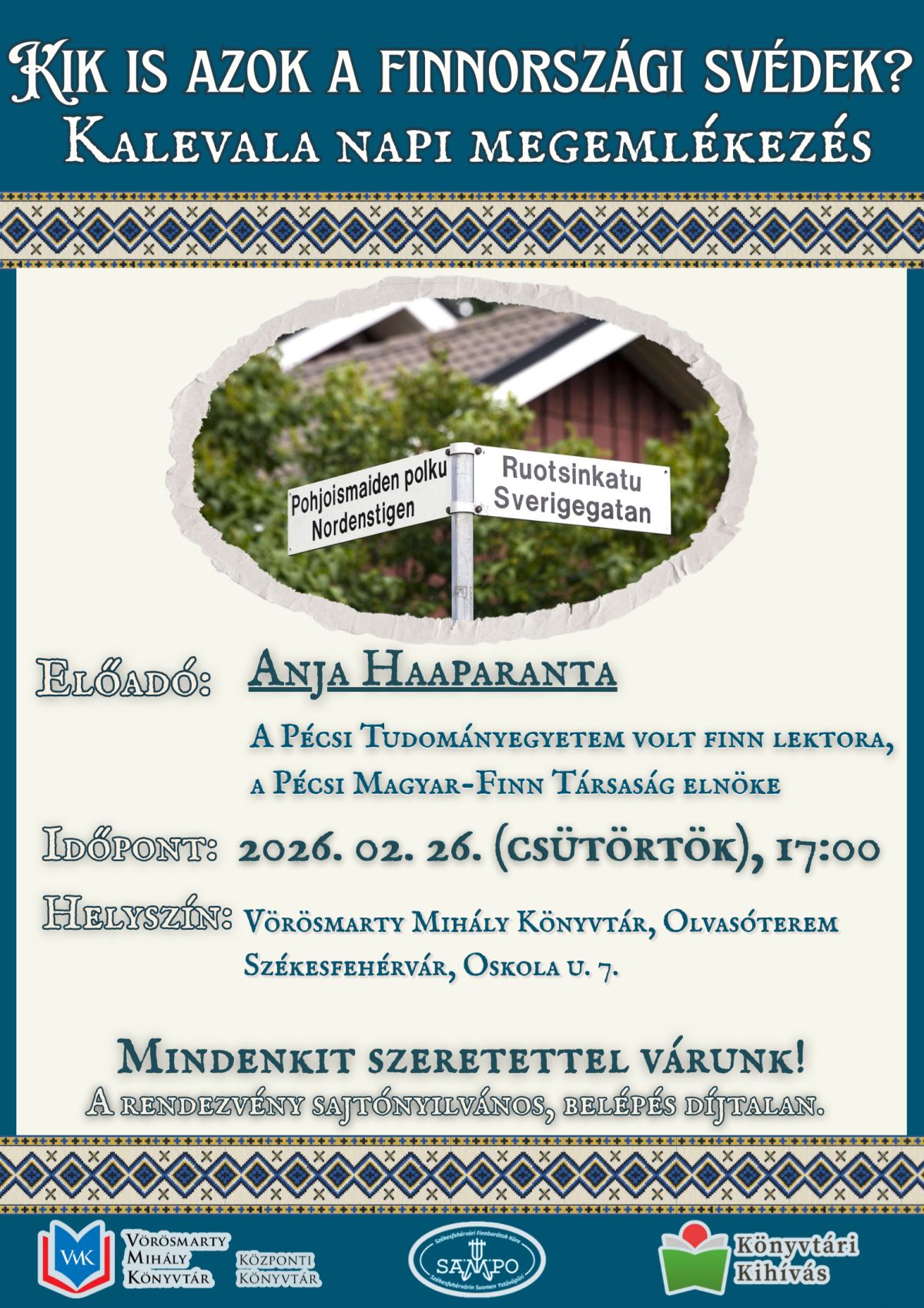 A finnországi svédek – Kalevala-nap a könyvtárban