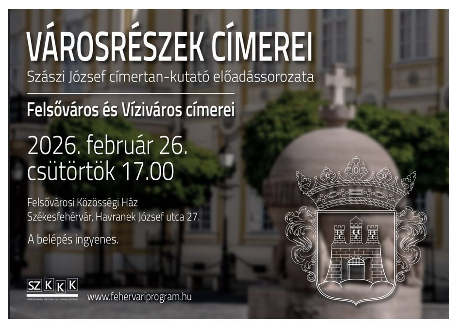 Városrészek címerei – Felsővárosban folytatódik Szászi József előadássorozata