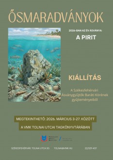 Ősmaradványok és bolondok aranya – ásványkiállítás a Tolnai utcai Tagkönyvtárban