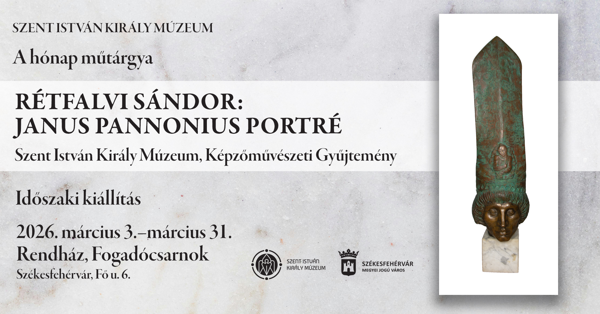 Janus Pannonius portréja lett a hónap műtárgya a fehérvári múzeumban