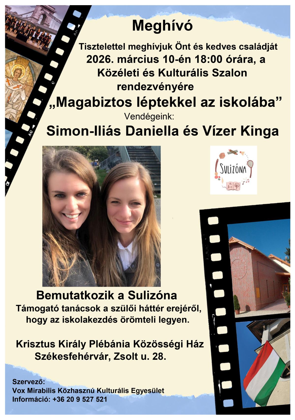 Bemutatkozik a Sulizóna a Közéleti és Kulturális Szalonban március 10-én