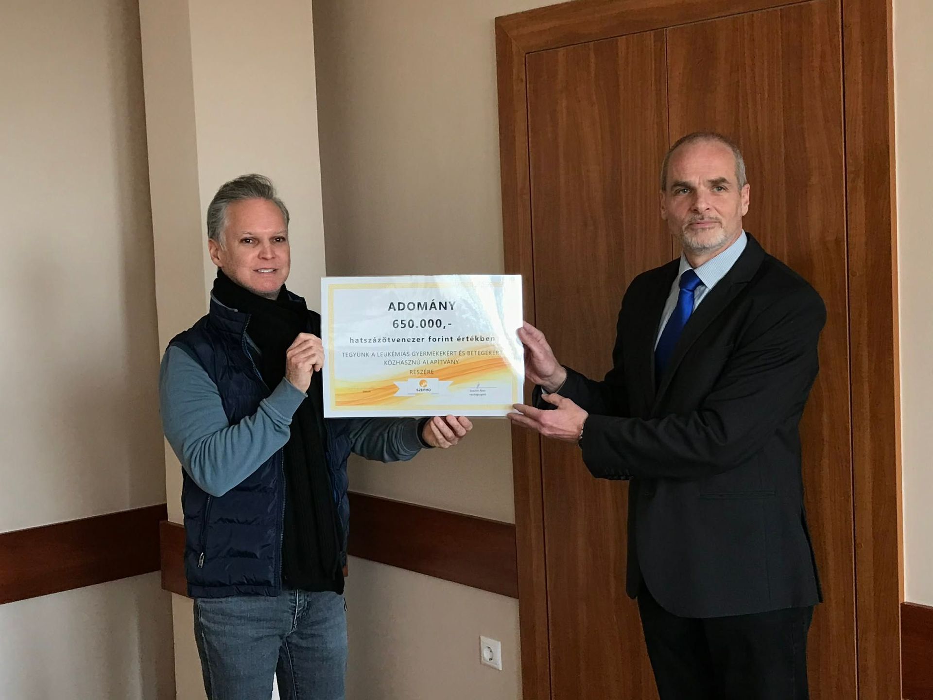 Édes támogatás - a SZÉPHŐ Zrt. ezúttal a Tegyünk a Leukémiás Gyermekekért és Betegekért Közhasznú Alapítványt segítette