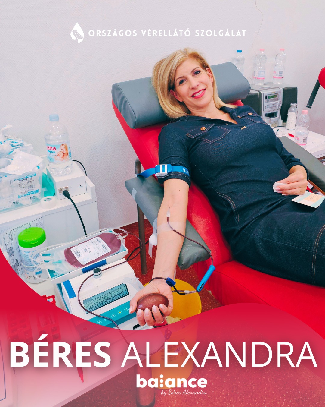 Folytatódnak a véradások – Béres Alexandra és az OVSZ közös kampánya május végéig tart