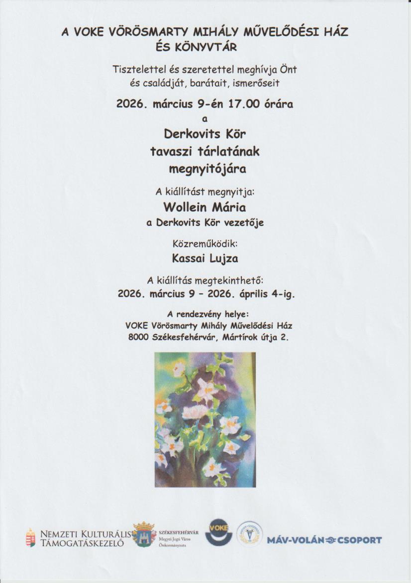 Március 9-én nyílik a Derkovits Kör tavaszi tárlata a VOKE-ban