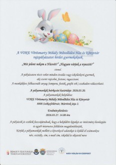 Ismét meghirdette húsvéti rajzpályázatát a VOKE – beadási határidő március 20.