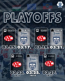 Megvan a negyeddöntő új menetrendje! – vasárnap Klagenfurtban kezdi a sorozatot a Hydro Fehérvár AV19