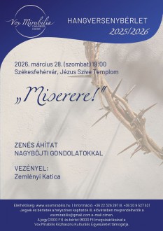 Miserere - nagyböjti koncert a Vox Mirabilis kamarakórussal