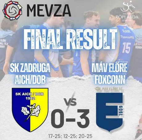 Férfi röplabda KEL - sima győzelemmel döntős a MÁV Előre