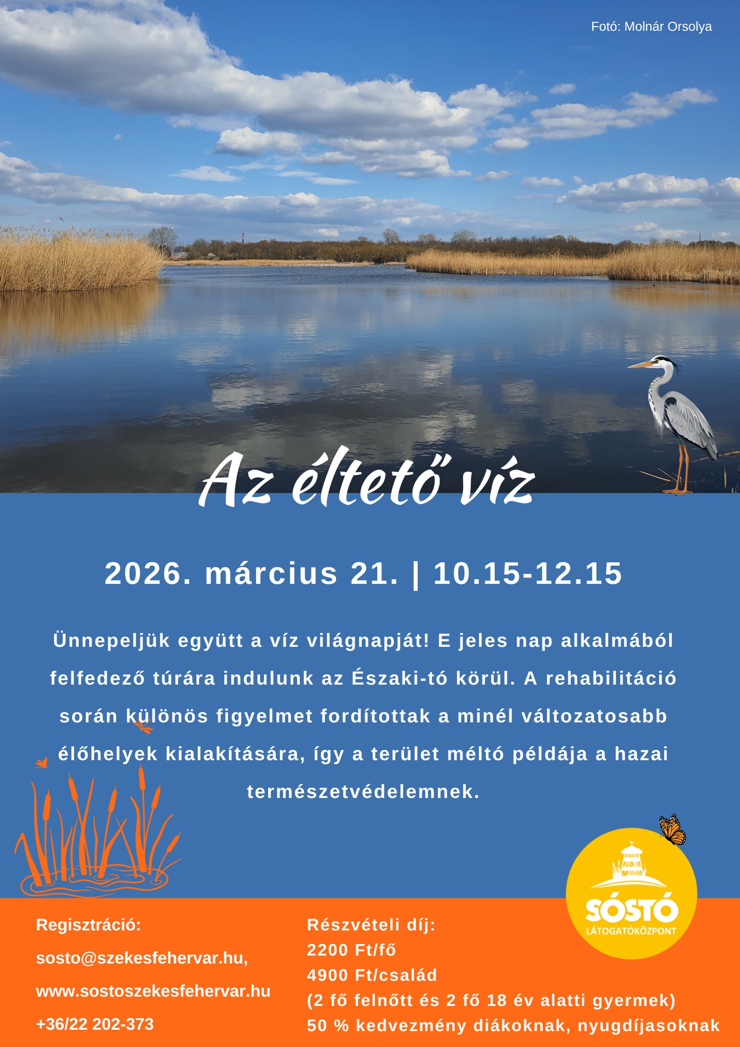 Az éltető víz – ökotúrára csábítanak szombaton délelőtt a Sóstón