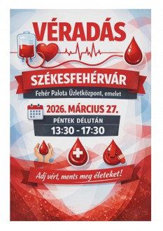 Véradás lesz pénteken délután a Fehér Palotában