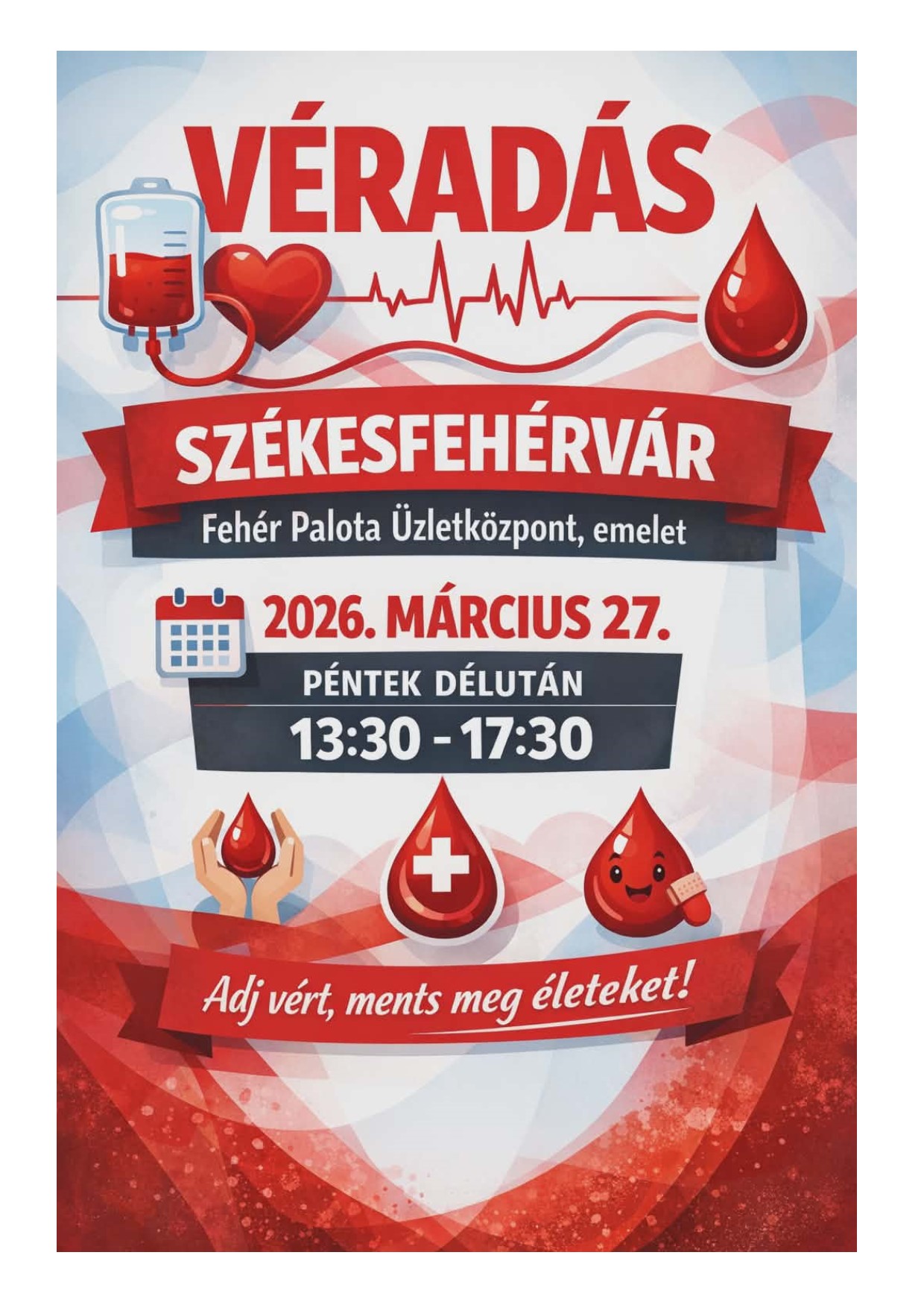 Véradás lesz pénteken délután a Fehér Palotában