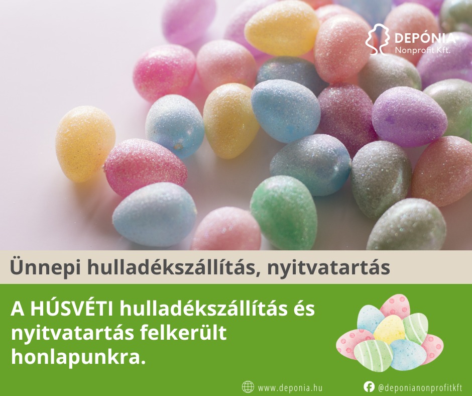 Nem változik a szemétszállítás időpontja a húsvéti ünnepek idején