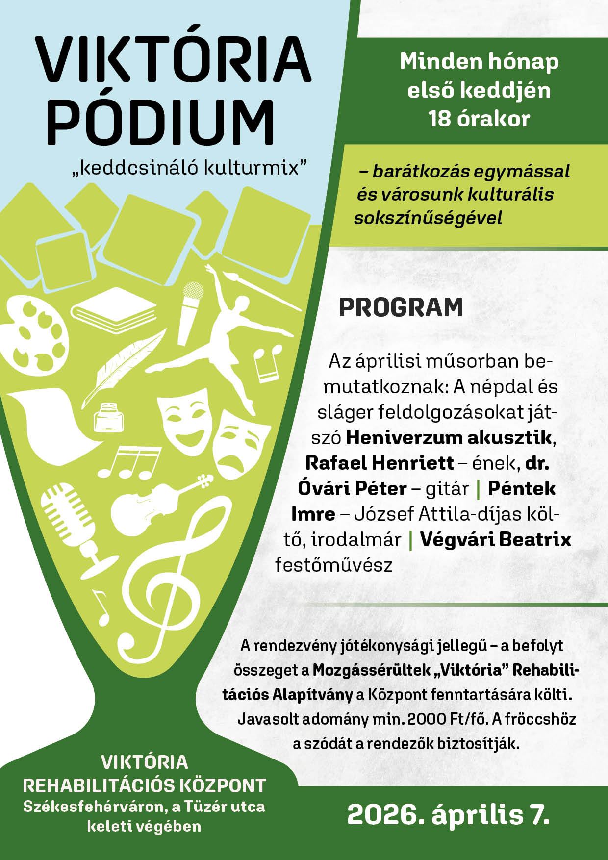 Viktória Pódium - koncert és beszélgetés az alkotásról