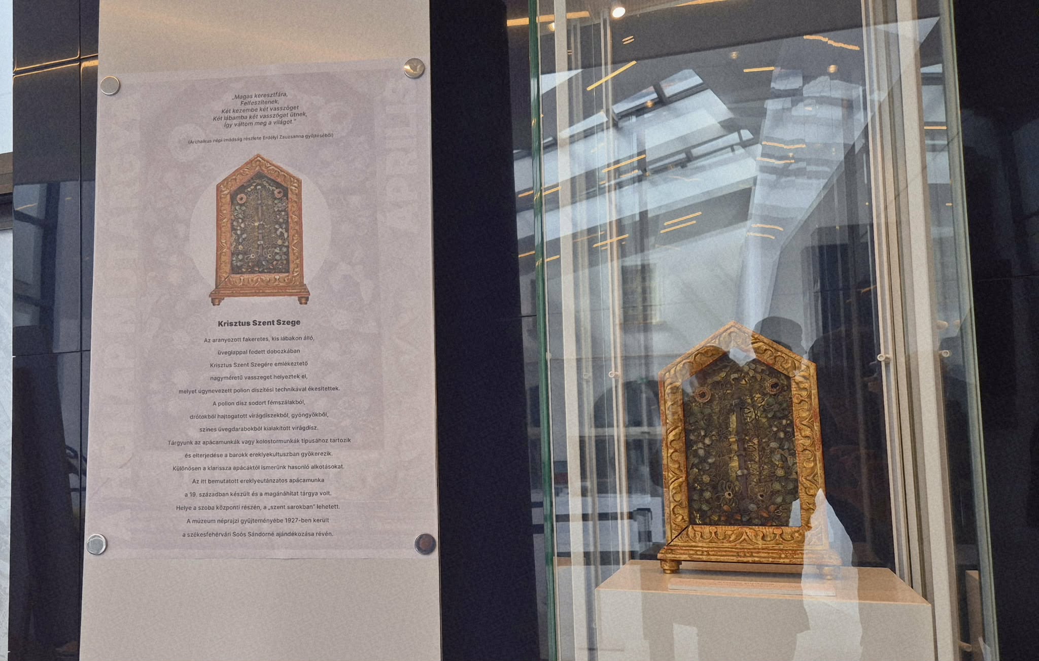 Krisztus Szent Szege – díszes apácamunka lett a Hónap Műtárgya