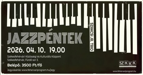 Jazzpéntek a Szakcsi Jr. Trio-val – még kaphatóak belépők az április 10-i programra