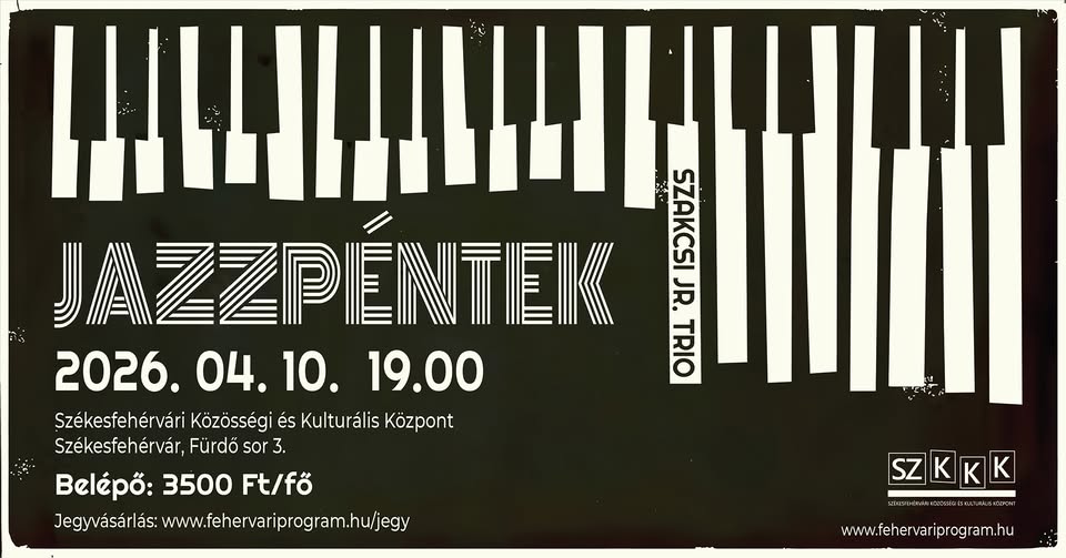 Jazzpéntek a Szakcsi Jr. Trio-val – még kaphatóak belépők az április 10-i programra
