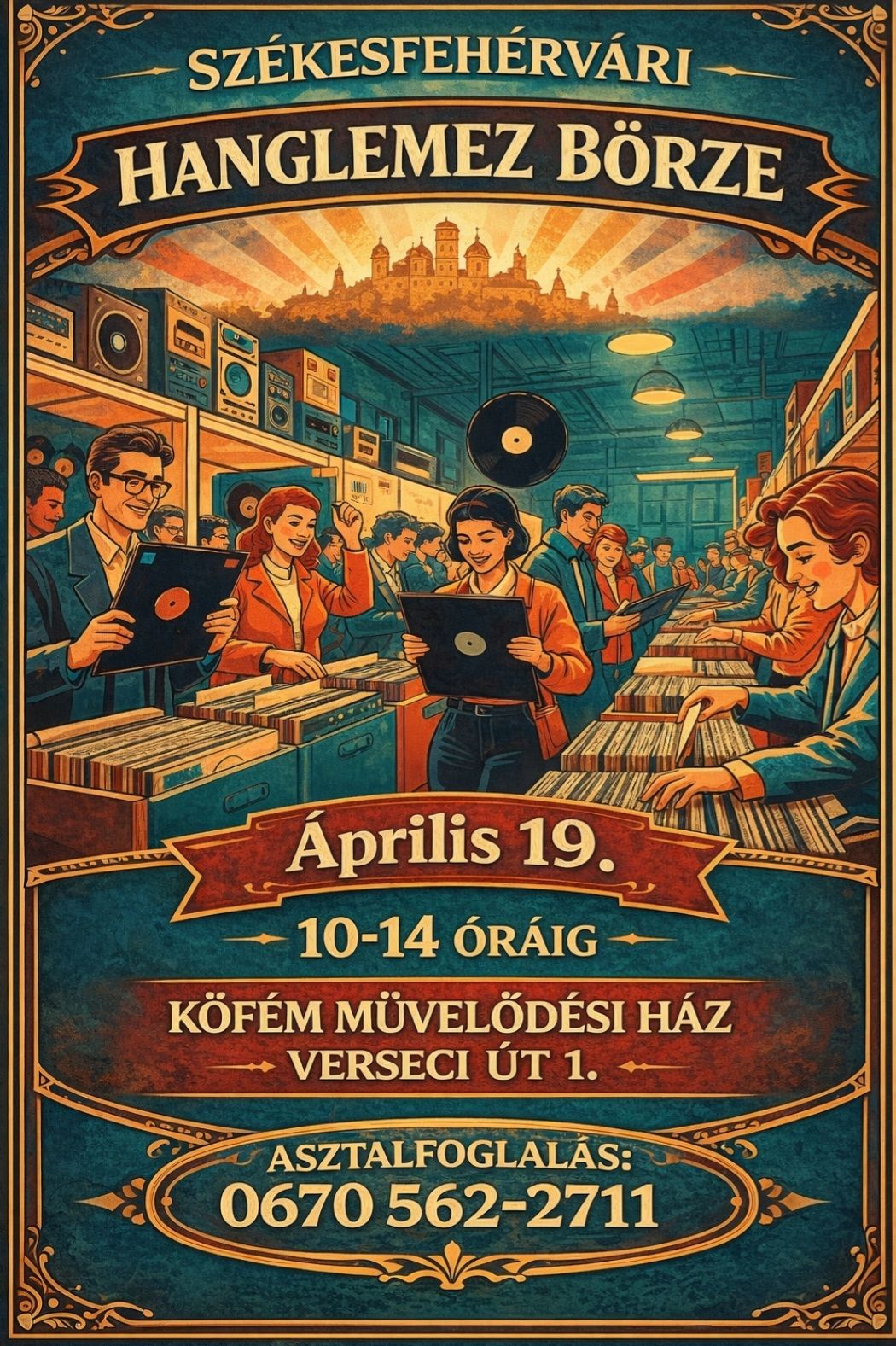 Székesfehérvári Hanglemez Börze lesz vasárnap a Köfém Művházban