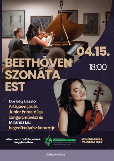 Beethoven-est – Miranda Liu és Borbély László koncertje a Zeneiskola nagytermében