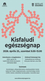 Április 20-án lehet jelentkezni a Kisfaludi Egészségnap szűréseire
