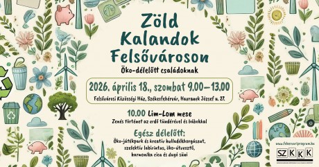 Zöld kalandok szombaton a Felsővárosi Közösségi Házban