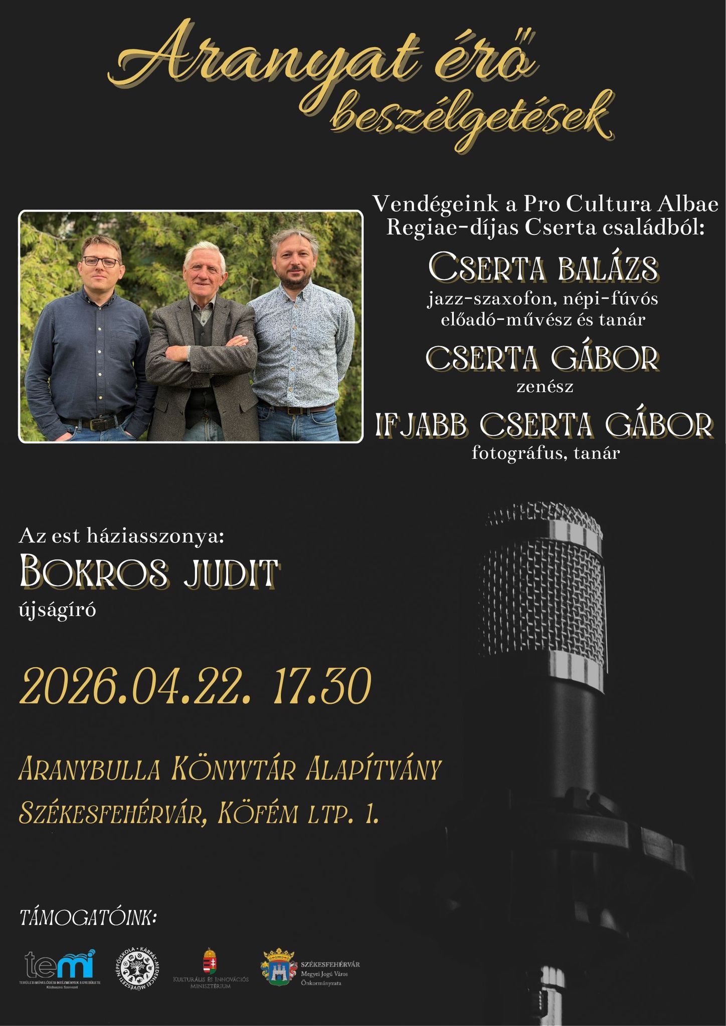 A Cserta család lesz a vendég az Aranyat érő beszélgetésekben