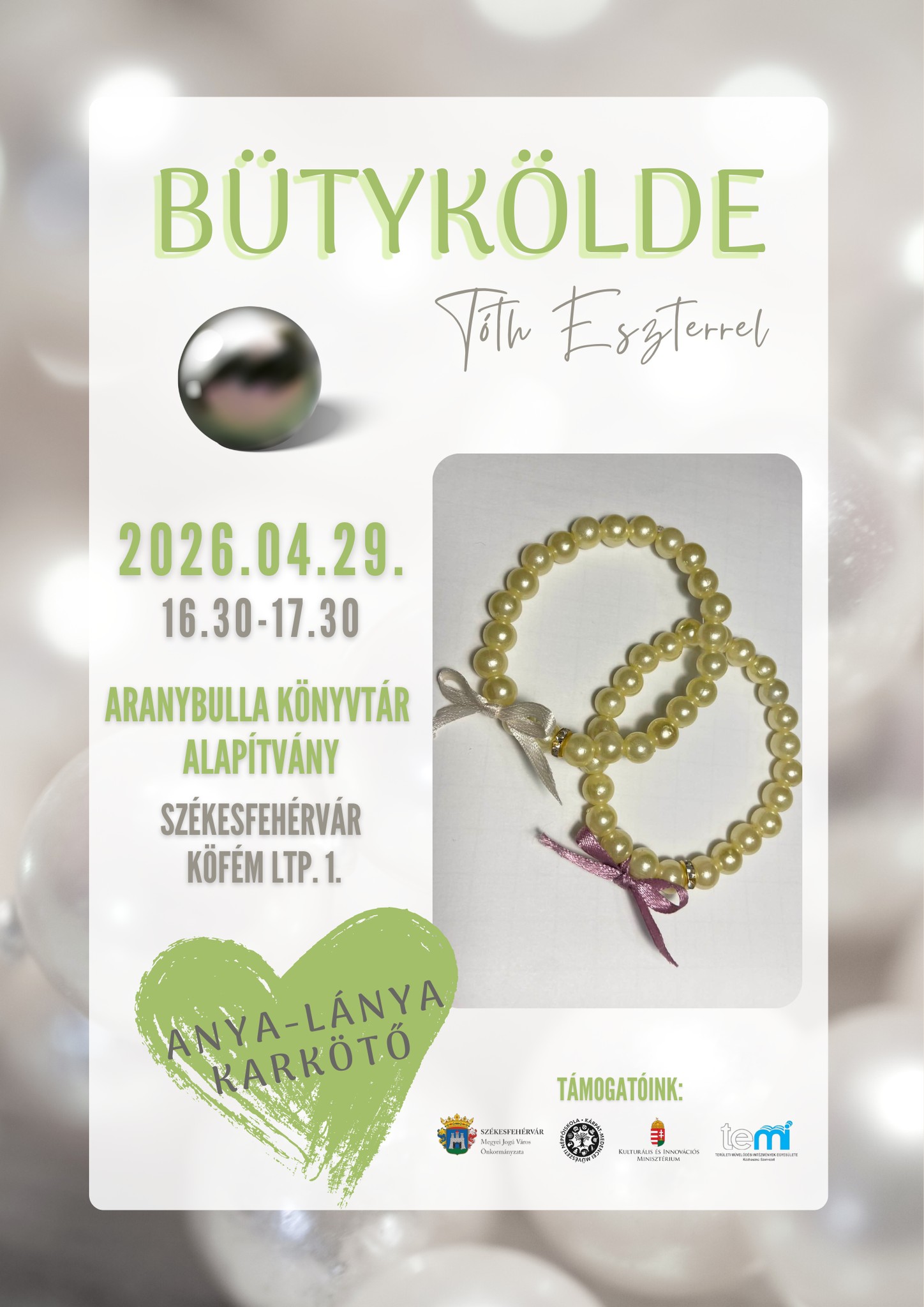 Anyák napi ajándékok készülnek az Aranybulla Könyvtár Bütyköldéjében