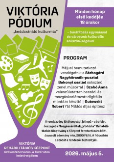 Május 5-én folytatódik a Viktória Pódium „keddcsináló kultúrmix”