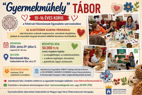 Idén nyáron is várja a gyerekeket a kézművesek alkotótábora a Rác utcában