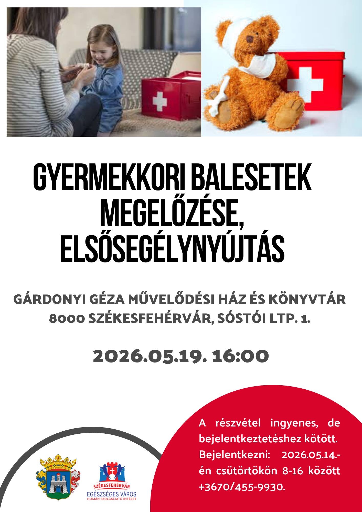 Gyermekkori balesetek megelőzése – májusban folytatódik az Egészségfejlesztési Iroda programja