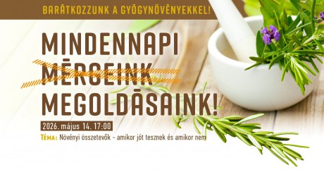 Az évad utolsó gyógynövényes workshopja lesz csütörtökön