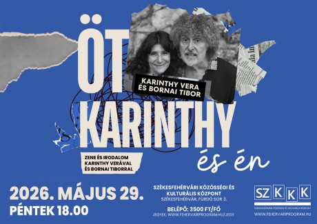 Zenés irodalmi estet rendeznek a Karinthyak szellemében május 29-én