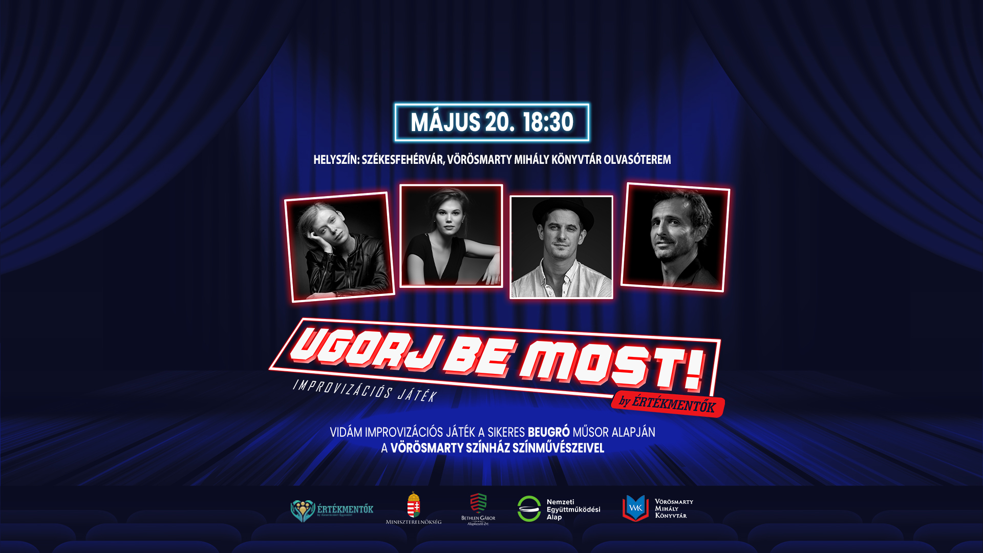 Ugorj be most! – egy vidám este a Vörösmarty Színház művészeivel a könyvtárban