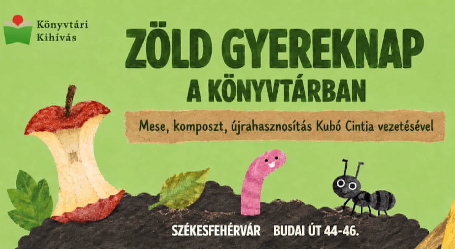Zöld gyereknapot rendeznek szombaton a Budai úti könyvtárban