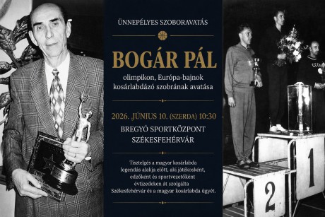 Jövő héten szerdán avatják Bogár Pál szobrát a Bregyóban