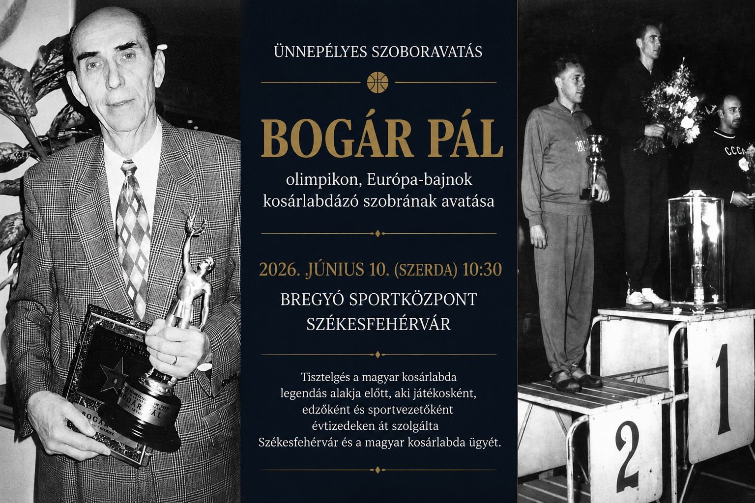 Jövő héten szerdán avatják Bogár Pál szobrát a Bregyóban