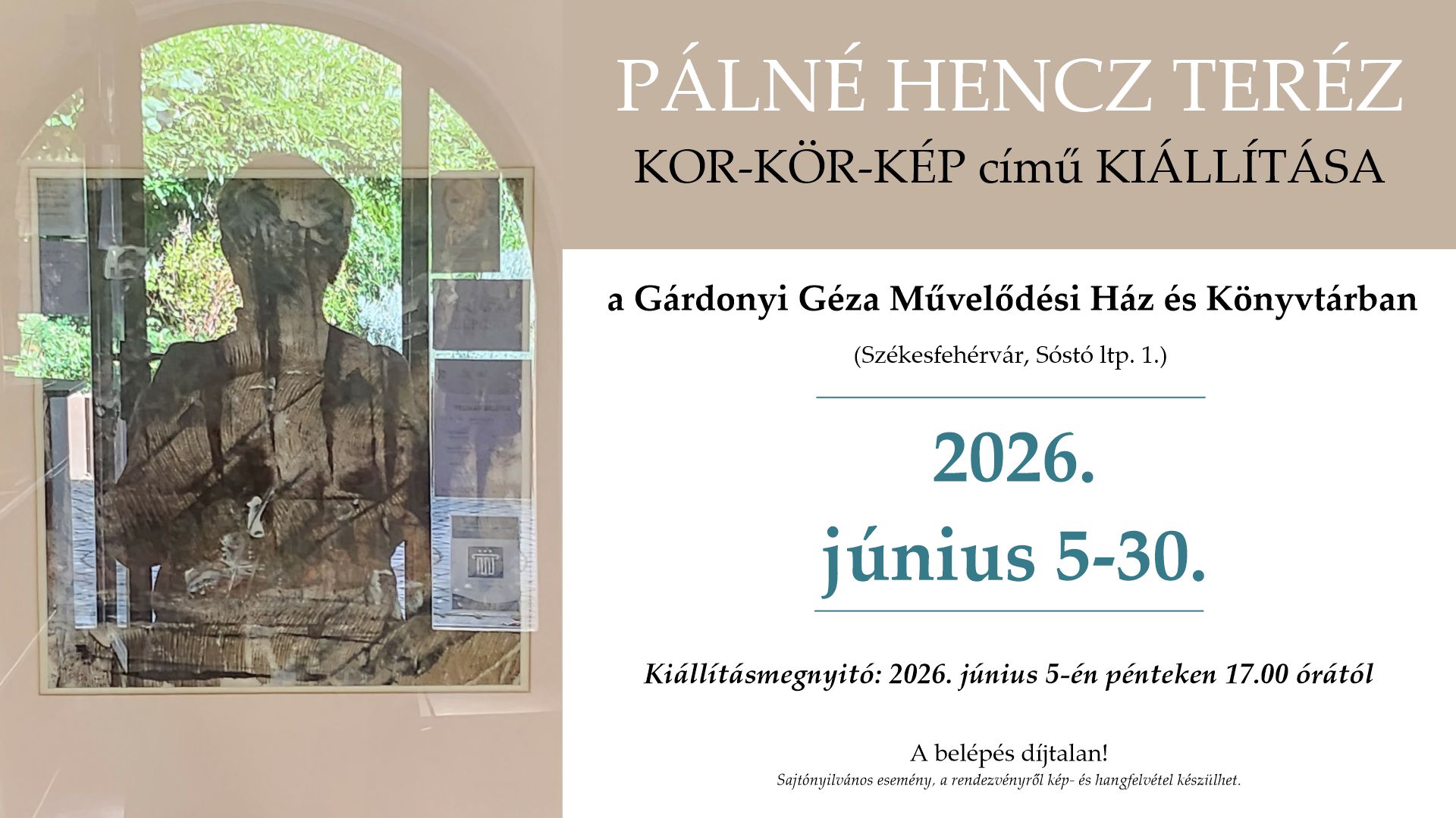 Kor-kör-kép címmel nyílik meg pénteken Pálné Hencz Teréz kiállítása