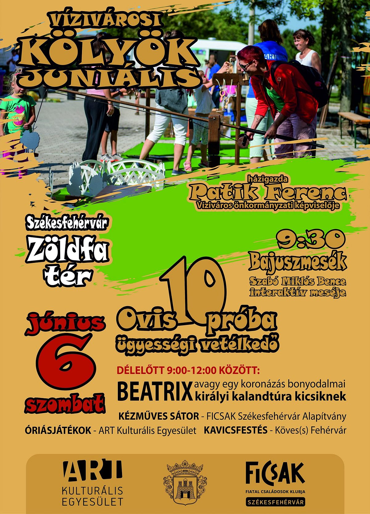 Szombaton rendezik a Vízivárosi Kölyök Juniálist a Zöldfa téren