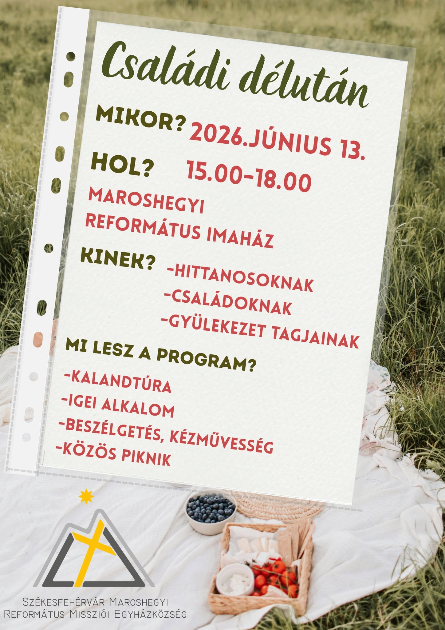 Családi délután a Maroshegyi Református Imaházban
